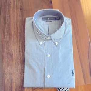 Ralph Lauren checked shirt.  Slim Fit.  Never been worn